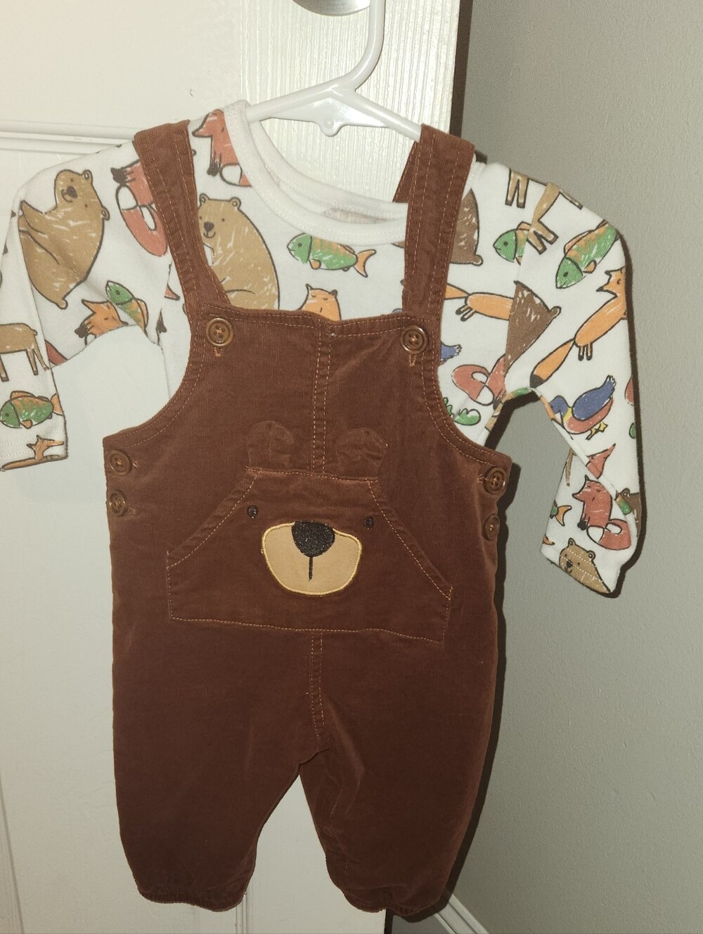 Brown Bear Overalls for Kids